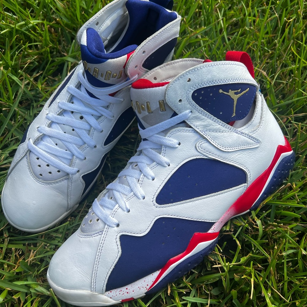 CLEAN Air Jordan 7 size 12.5 Womens Alternate Olympic Blue shoes